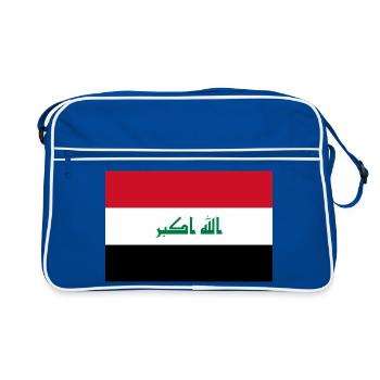 Irak - Retro Tasche - Blau/Weiß - Vorne