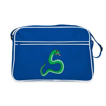 Serpent - Sac Retro - bleu/blanc - Devant