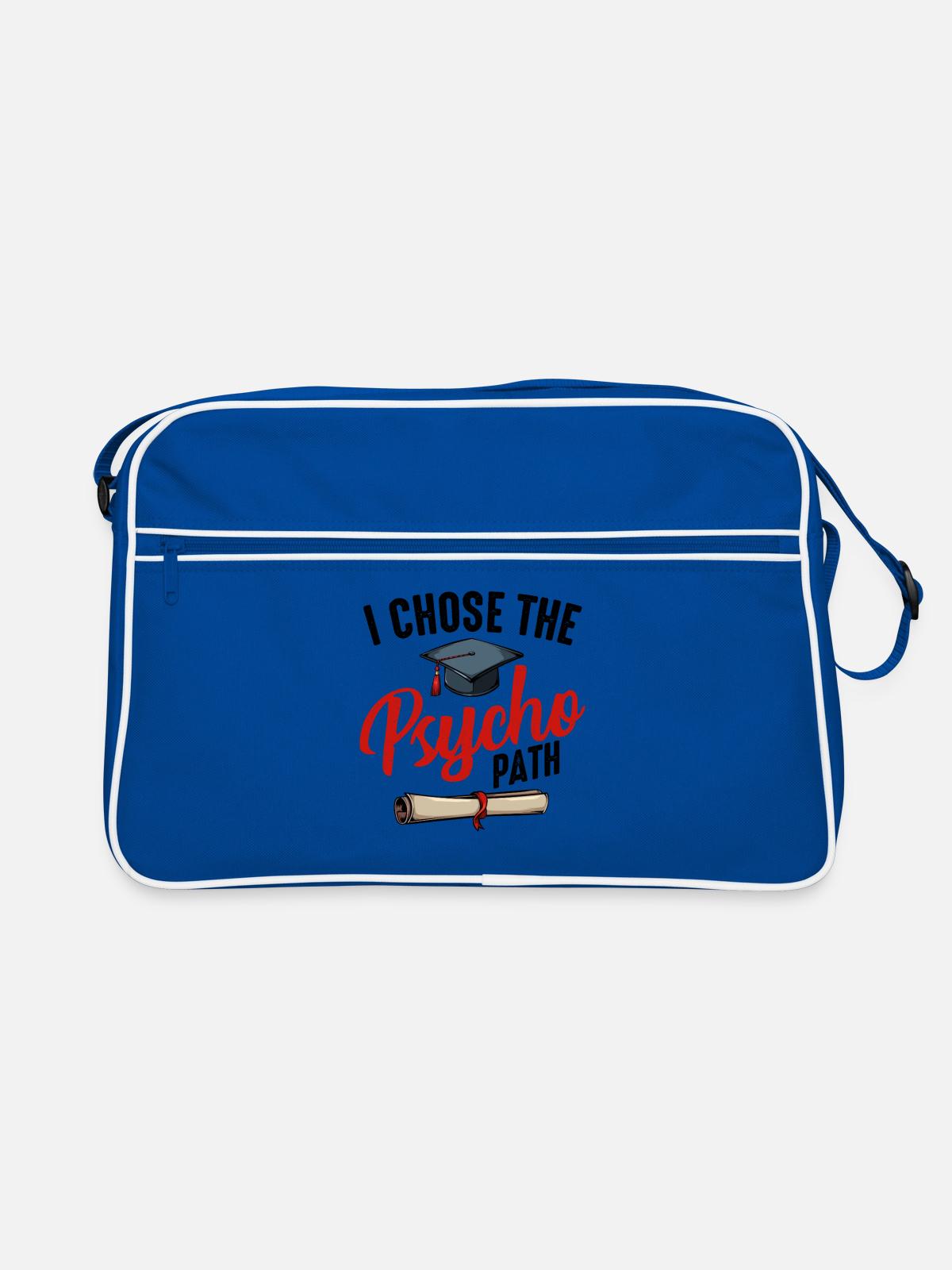 psychologue - Sac Retro - bleu/blanc - Devant