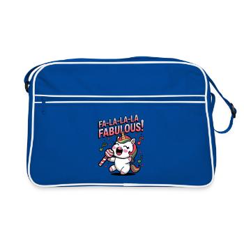 Fa-la-la-la Fabuleux ! - Sac Retro - bleu/blanc - Devant