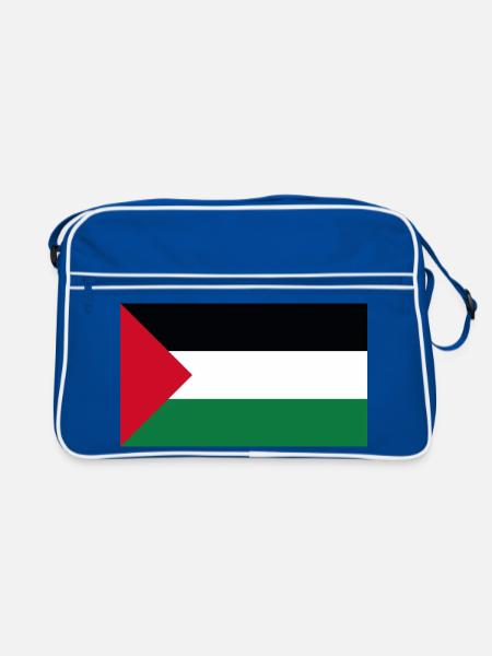 Palästina Fahne - Retro Tasche - Blau/Weiß