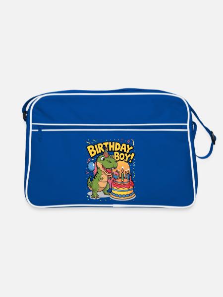 Birthday Boy - Retro Bag - blue/white
