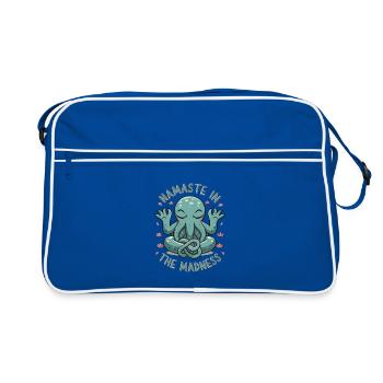 Namaste In The Madness - Retro Bag - blue/white - Front