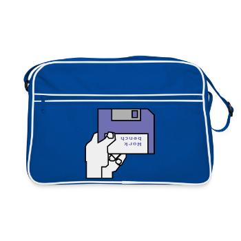 Work bench - Retro Bag - blue/white - Front