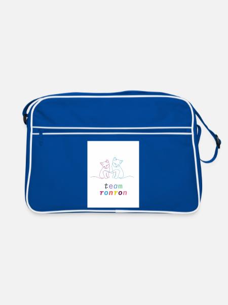 Team-Schnurren - Retro Tasche - Blau/Weiß