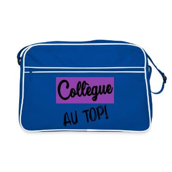 RETIREMENT. RETIREMENT. RETIRED. RETIREMENT - Retro Bag - blue/white - Front
