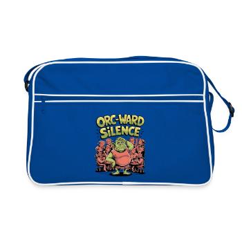 Orc-ward Silence - Retro Bag - blue/white - Front