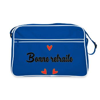 RETIREMENT. RETIREMENT. RETIRED. RETIREMENT - Retro Bag - blue/white - Front