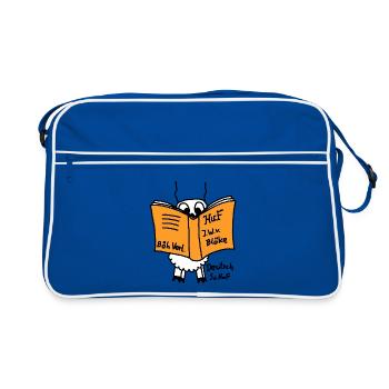 Deutsch Schof - Retro Tasche - Blau/Weiß - Vorne