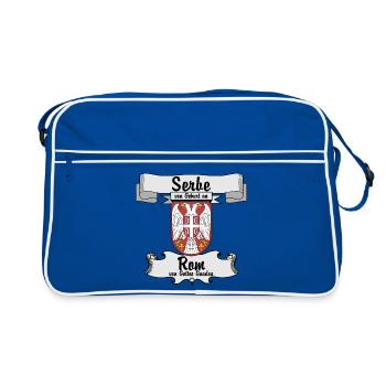 Serbe de naissance. Rome par la grâce de Dieu. - Sac Retro - bleu/blanc - Devant