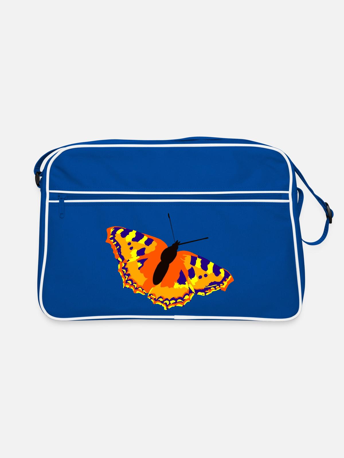 butterfly - Retro Bag - blue/white - Front