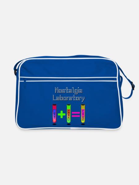 Nostalgie-Labor - Retro Tasche - Blau/Weiß