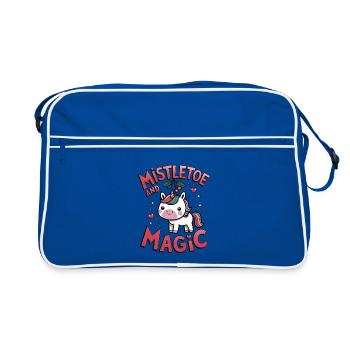 Mistletoe And Magic - Retro Bag - blue/white - Front