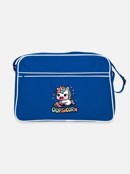 Oopsicorn - Retro Bag - blue/white