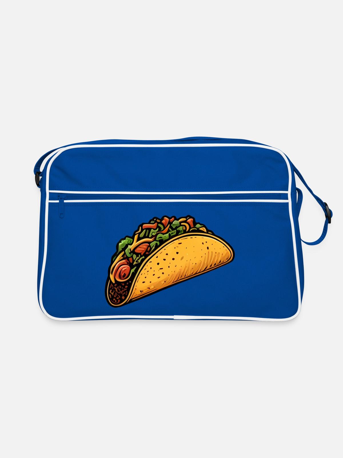 Tacos - Sac Retro - bleu/blanc - Devant
