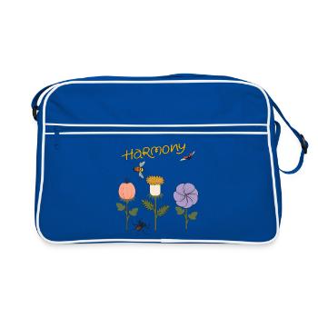 Harmony Flowers - Retro Bag - blue/white - Front