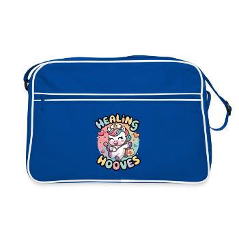 Healing Hooves - Retro Bag - blue/white - Front
