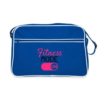 Mode fitness activé - Sac Retro - bleu/blanc - Devant