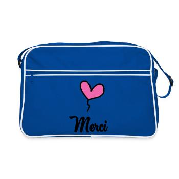 MERCI. MAÎTRESSE. MAÎTRE. MERCI MAÎTRESSE - Sac Retro - bleu/blanc - Devant