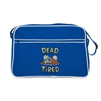 Dead Tired - Retro Bag - blue/white - Front