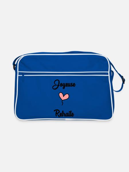 RETIREMENT. RETIREMENT. RETIRED - Retro Bag - blue/white - Front