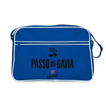 Gavia Pass - Retro Tasche - Blau/Weiß - Vorne