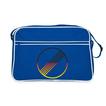 UNLIMITED GERMANY par Unlimited Apparel - Sac Retro - bleu/blanc - Devant