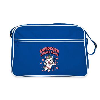 Cupidcorn Strikes Again - Retro Bag - blue/white - Front