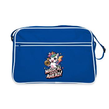 Magical Gains Ahead! - Retro Bag - blue/white - Front