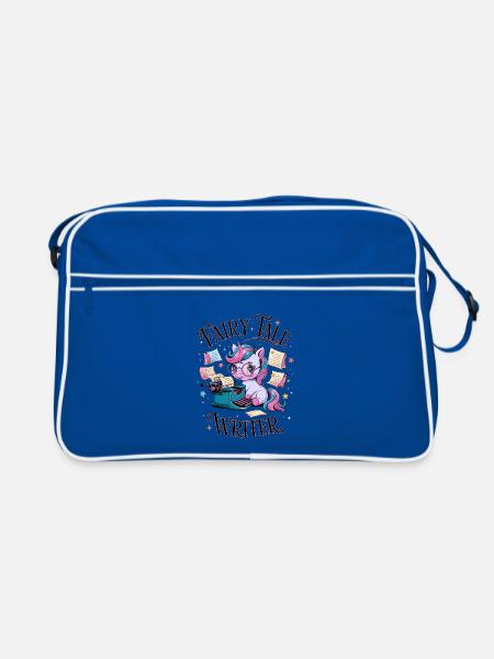 Fairy Tale Writer - Retro Bag - blue/white - Front