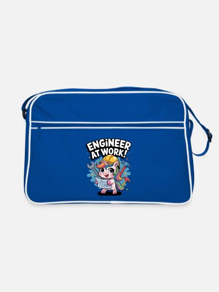 Ingénieur au travail ! - Sac Retro - bleu/blanc