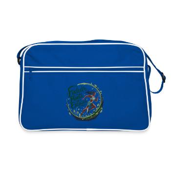 Fueled By Plants Not Excuses - Retro Bag - blue/white - Front