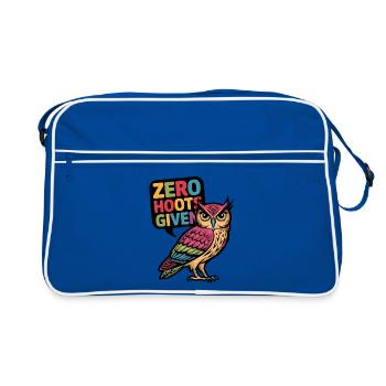 Zero Hoots Given - Retro Bag - blue/white - Front