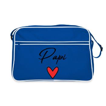 GRANDPA. DAD. FATHER'S DAY. HAPPY FATHER'S DAY - Retro Bag - blue/white - Front