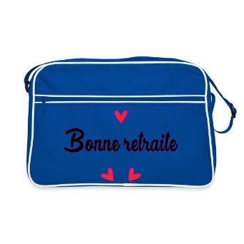 RETIREMENT. RETIREMENT. RETIRED. RETIREMENT - Retro Bag - blue/white - Front