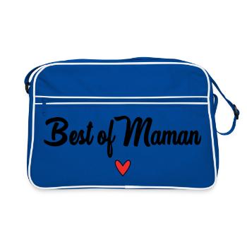 MAMA. MUTTERTAG. SCHÖNEN MUTTERTAG - Retro Tasche - Blau/Weiß - Vorne