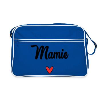 OMA. MAMA. OMA. MUTTERTAG - Retro Tasche - Blau/Weiß - Vorne