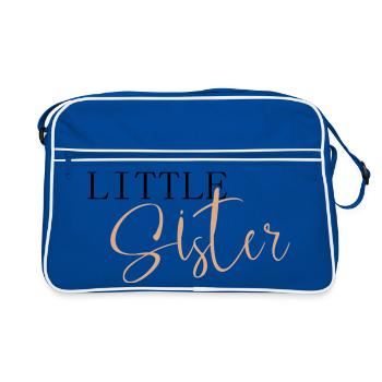 Little Sister - Retro Tasche - Blau/Weiß - Vorne