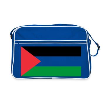 Palästina - Retro Tasche - Blau/Weiß - Vorne