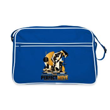 The perfect Move - Schönes Motiv für Schachspieler - Retro Tasche - Blau/Weiß - Vorne