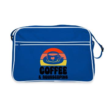Aquarist Kaffee Aquascaping Retro - Retro Tasche - Blau/Weiß - Vorne
