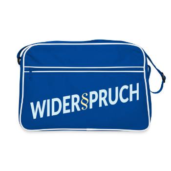 Jura Rechtsanwalt Widerspruch - Retro Tasche - Blau/Weiß - Vorne