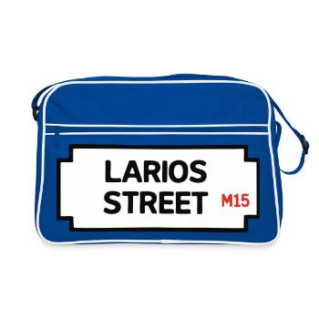 Lariosstraße - Retro Tasche - Blau/Weiß - Vorne