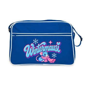 Wintermausi Y2K - Retro Tasche - Blau/Weiß - Vorne