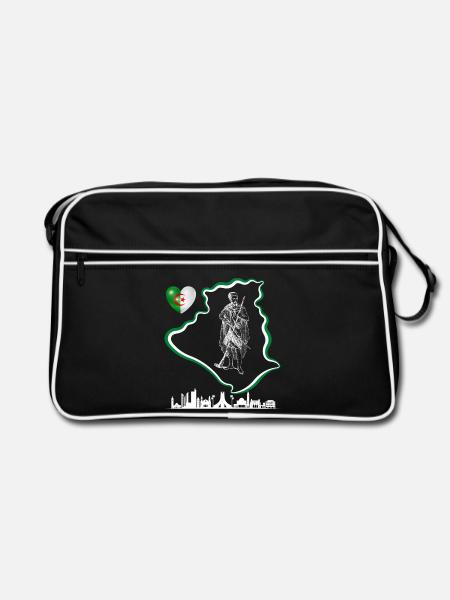 ALGERIEN - Retro Tasche - Schwarz/Weiß