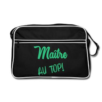 MASTER - Retro Bag - black/white - Front