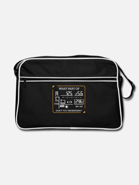 photographer - Retro Bag - black/white - Front