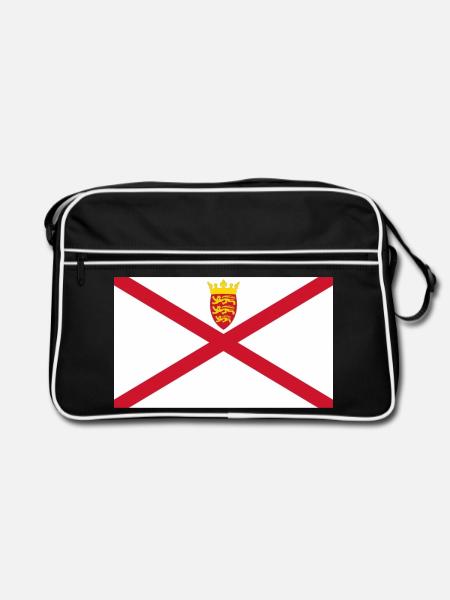 Jersey - Retro Tasche - Schwarz/Weiß