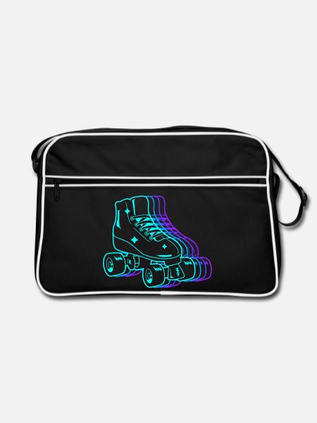 Rollschuh Kinder Roller Skating Kinder Rollschuhe - Retro Tasche - Schwarz/Weiß