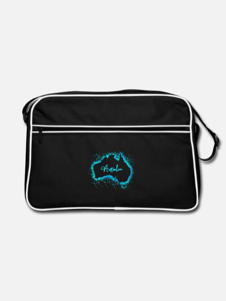 Australien - Retro Tasche - Schwarz/Weiß